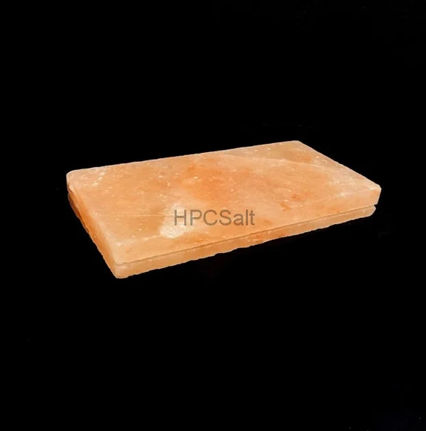 Соляная плитка 20*10*2,5см с пазом из Гималайской соли не торцованная