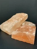 Соляной кирпич натуральный 20х10х5см с пропилом (пазом) для бесклеевого монтажа