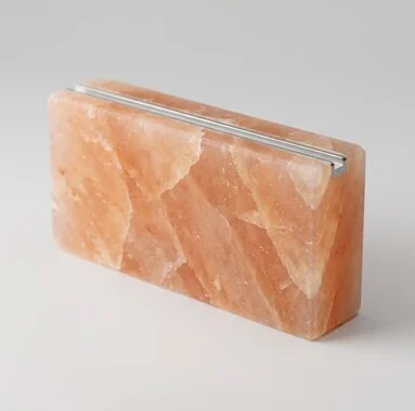 Соляной кирпич 20x10x3,5см шлифованный с пазом для монтажа из Гималайской соли не торцованный