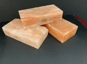Соляной кирпич шлифованный с пропилом (пазом) ( Гималайская соль ) 20*10*5см