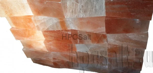 Соляной кирпич скошенный шлифованный (Гималайская соль) 20*10*4см